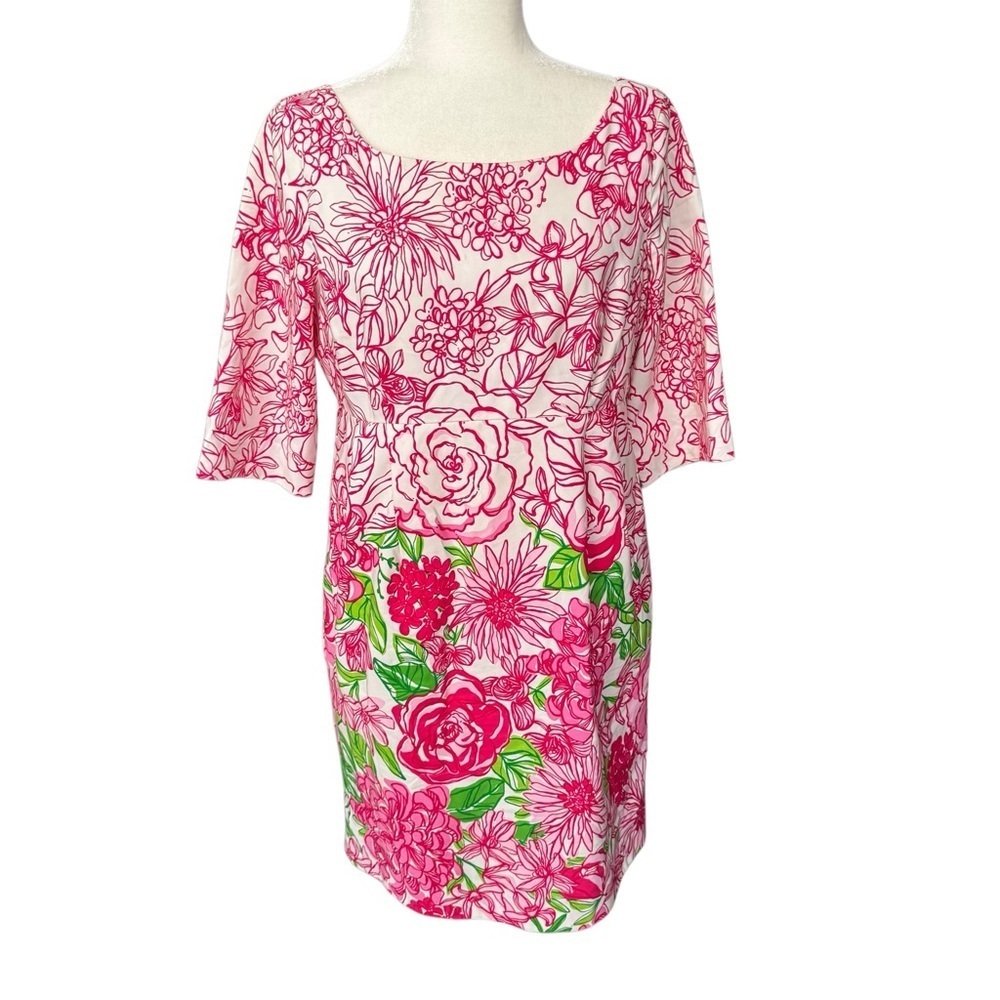 Lilly Pulitzer Color by Number Silk Blend Dress Size 8 - Picture 3 of 8